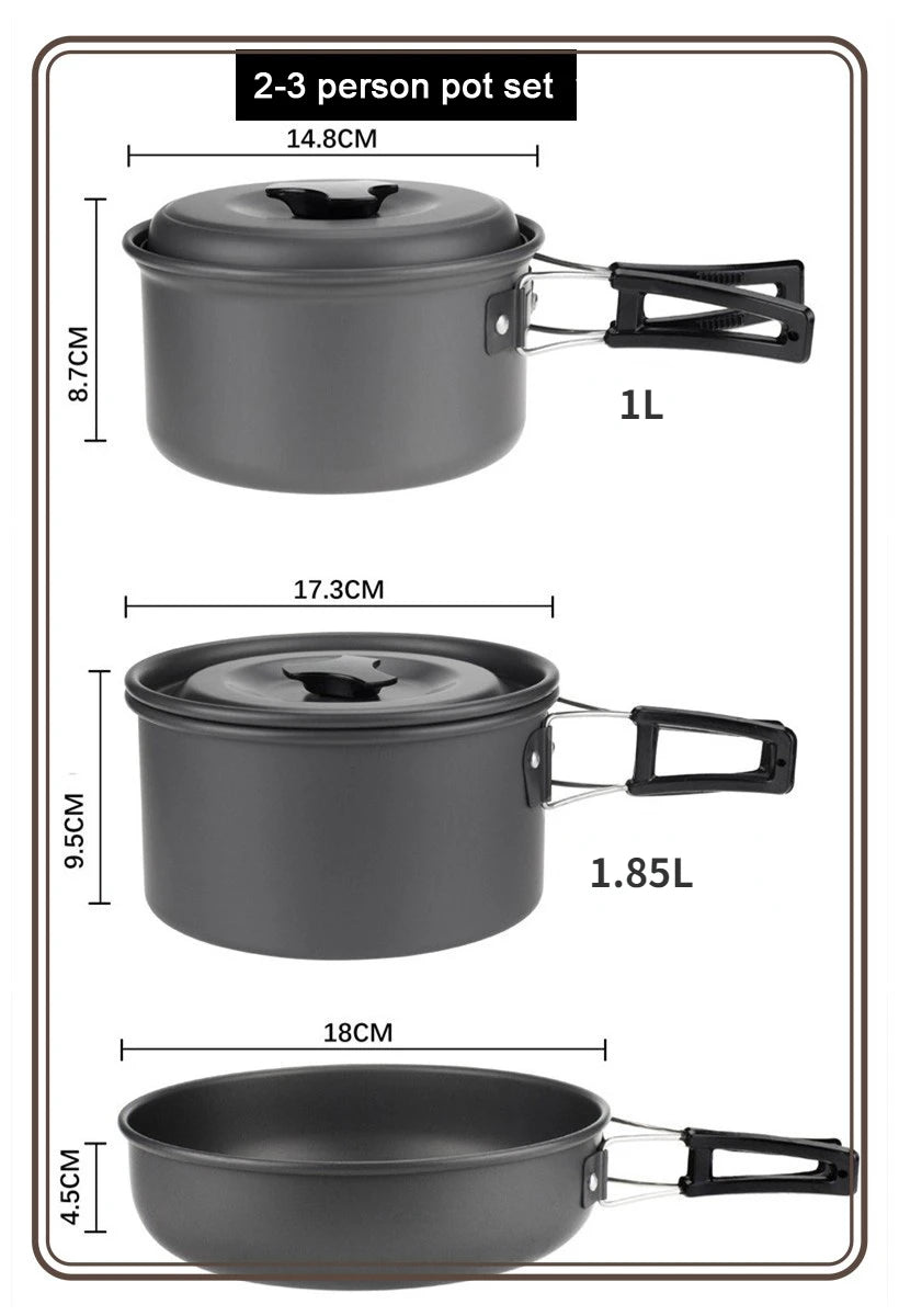 Lightweight Portable Camping Cookware Set