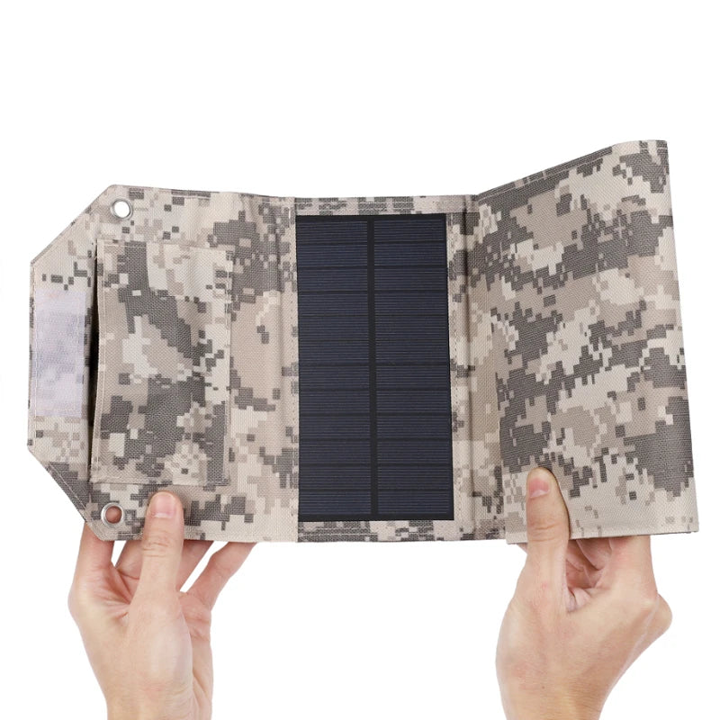 LUXUGLOW 6-Fold 100W 5V USB Folding Solar Power Bank
