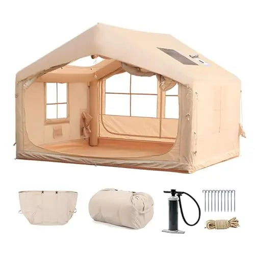 6-8 Person Luxury Inflatable Tent with Stove Hatch