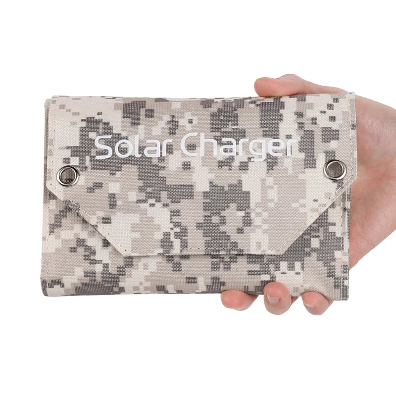 LUXUGLOW 6-Fold 100W 5V USB Folding Solar Power Bank