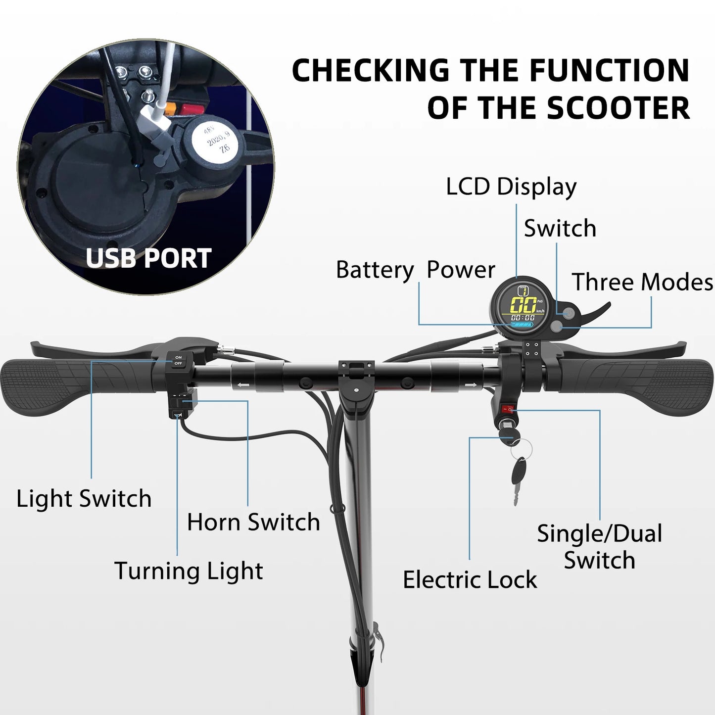 JUESHUAI Dual Motor 1200W-3200W Off-Road Electric Scooter