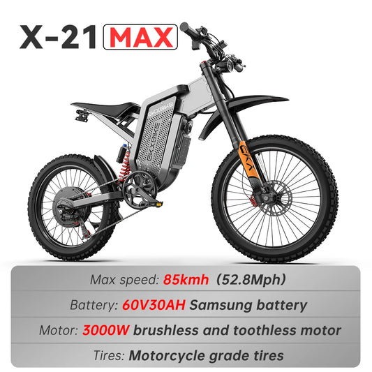 EKX X21 3000W Gearless Max Electric Motorcycle