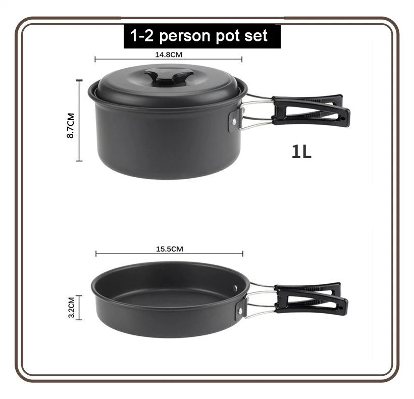 Lightweight Portable Camping Cookware Set