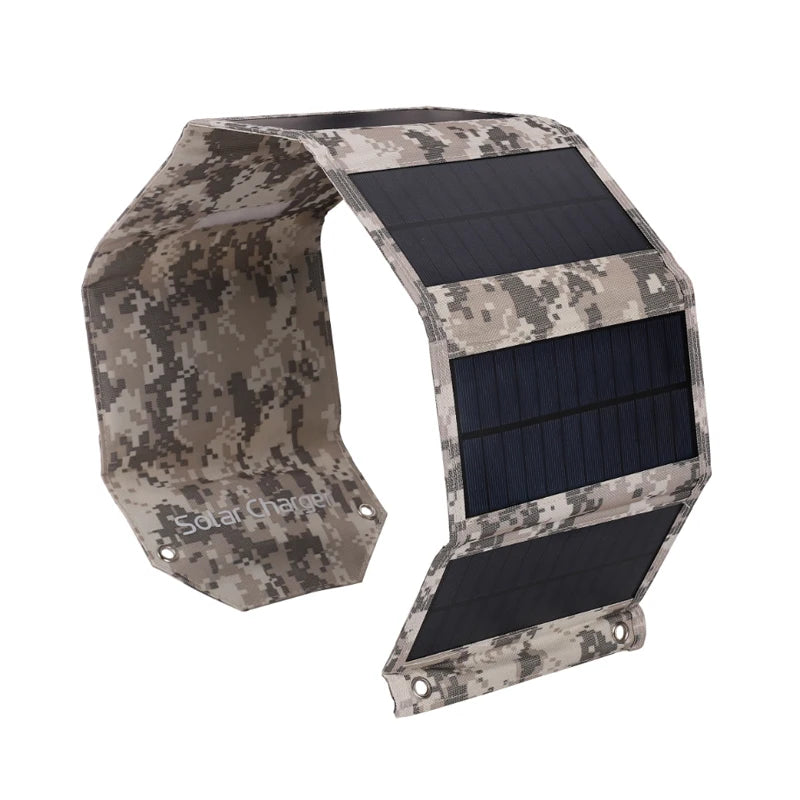 LUXUGLOW 6-Fold 100W 5V USB Folding Solar Power Bank