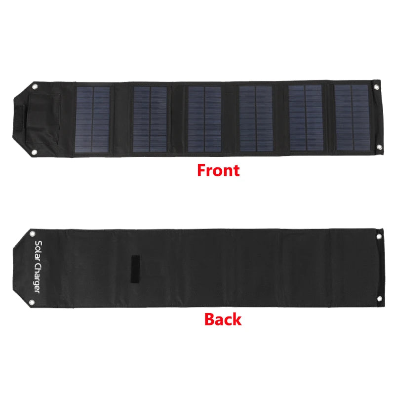 LUXUGLOW 6-Fold 100W 5V USB Folding Solar Power Bank