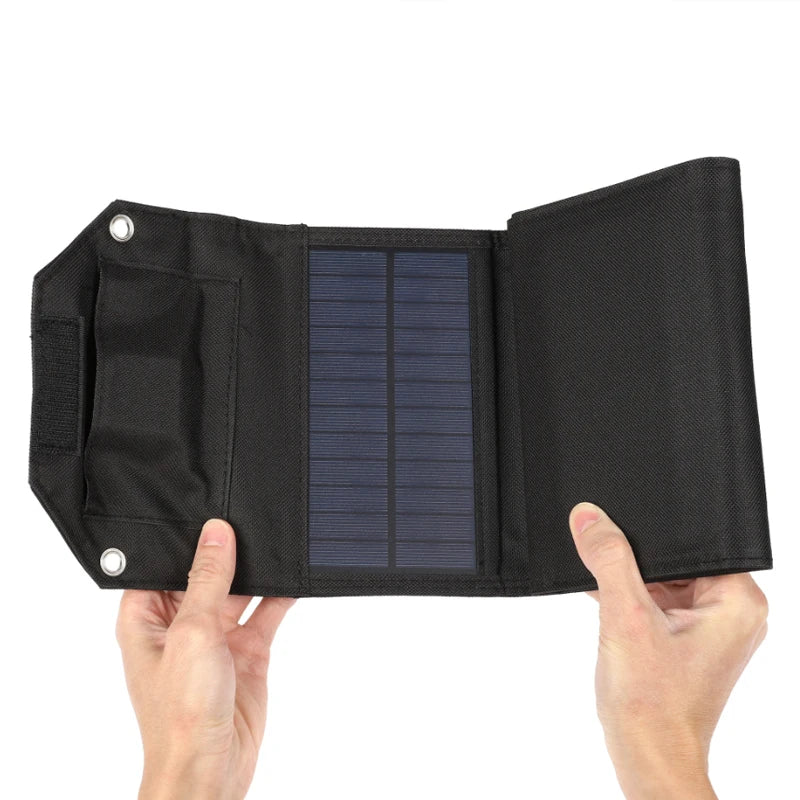 LUXUGLOW 6-Fold 100W 5V USB Folding Solar Power Bank