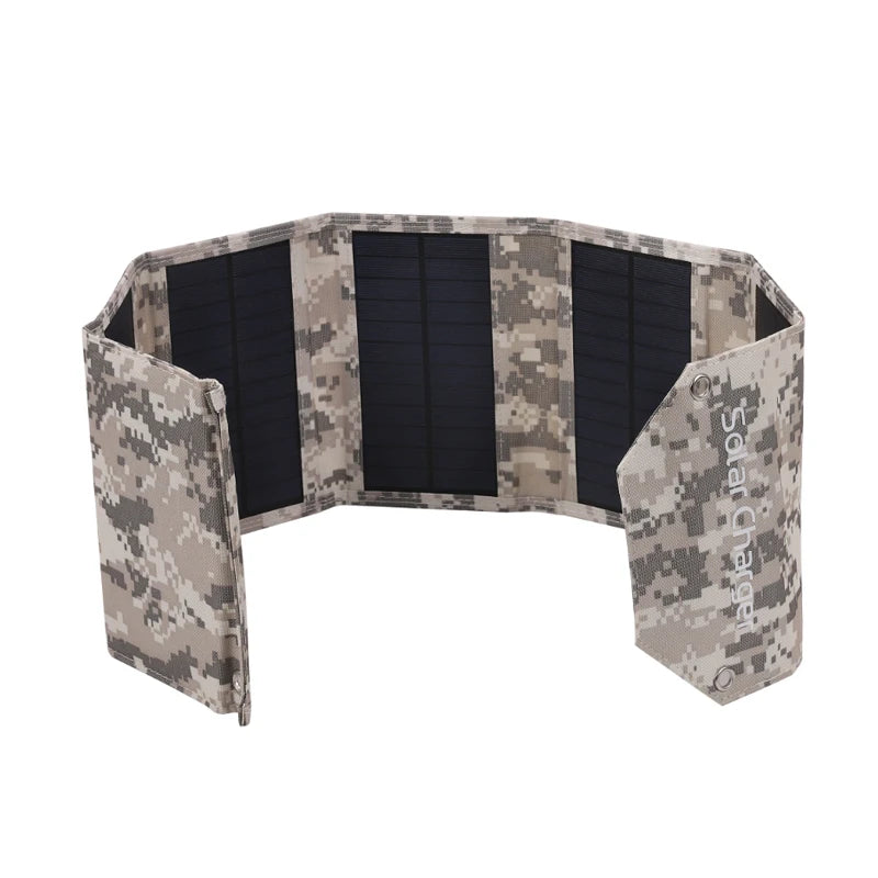 LUXUGLOW 6-Fold 100W 5V USB Folding Solar Power Bank