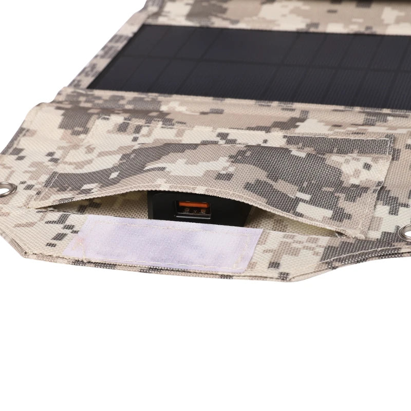 LUXUGLOW 6-Fold 100W 5V USB Folding Solar Power Bank