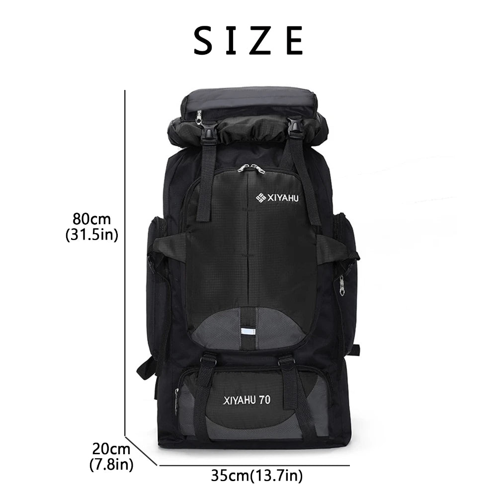 SYZM 70L Oxford Large Waterproof Lightweight Hiking Bag