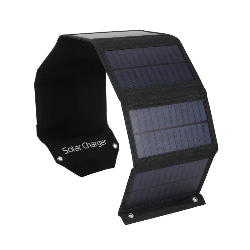 LUXUGLOW 6-Fold 100W 5V USB Folding Solar Power Bank
