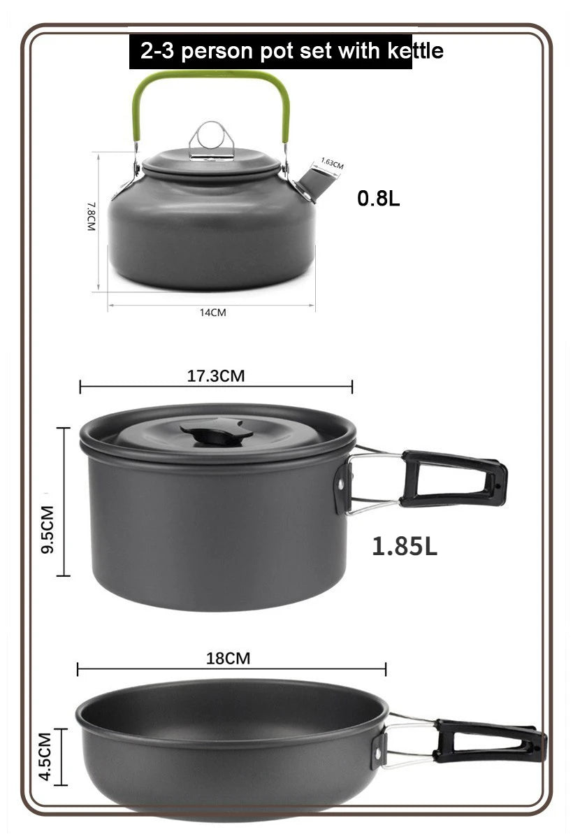 Lightweight Portable Camping Cookware Set