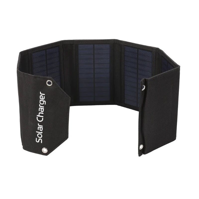 LUXUGLOW 6-Fold 100W 5V USB Folding Solar Power Bank