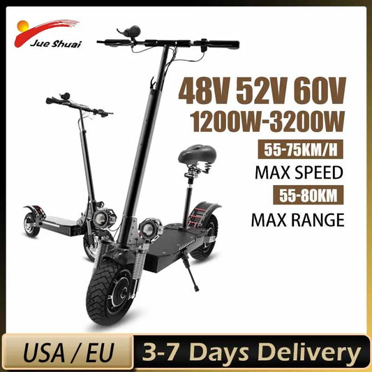 JUESHUAI Dual Motor 1200W-3200W Off-Road Electric Scooter