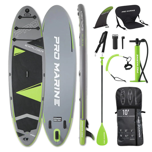 PROMARINE Extra Wide Inflatable Stand Up Paddleboard with Aluminum Paddle